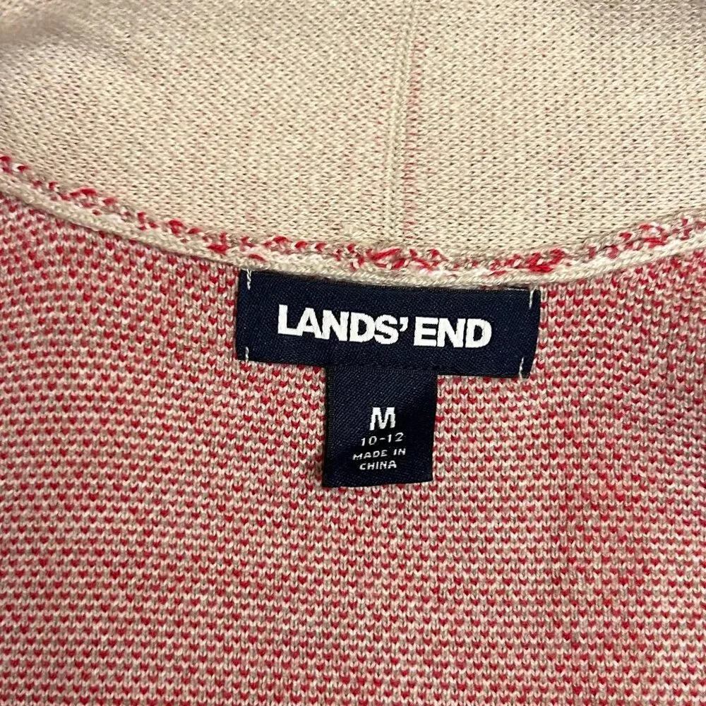 LANDS' END Women's Lofty Coatigan - Birdseye Jacquard - Worn Once - Picture 6 of 12